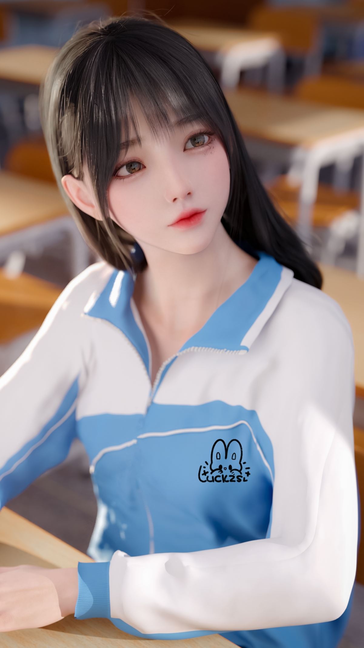 班级教室 可爱麻匪 学生校服麻匪4k手机壁纸
