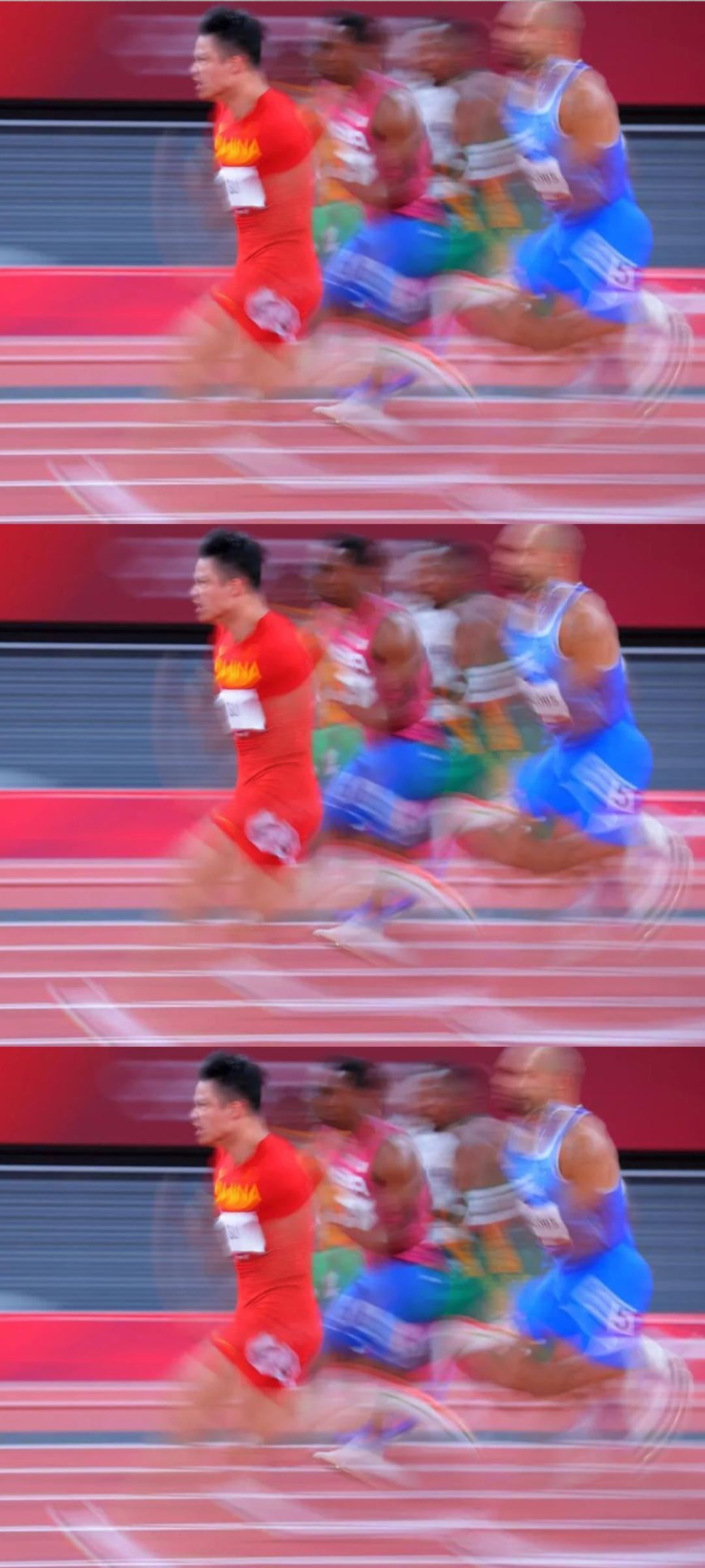 中国速度 苏炳添全面屏手机壁纸
