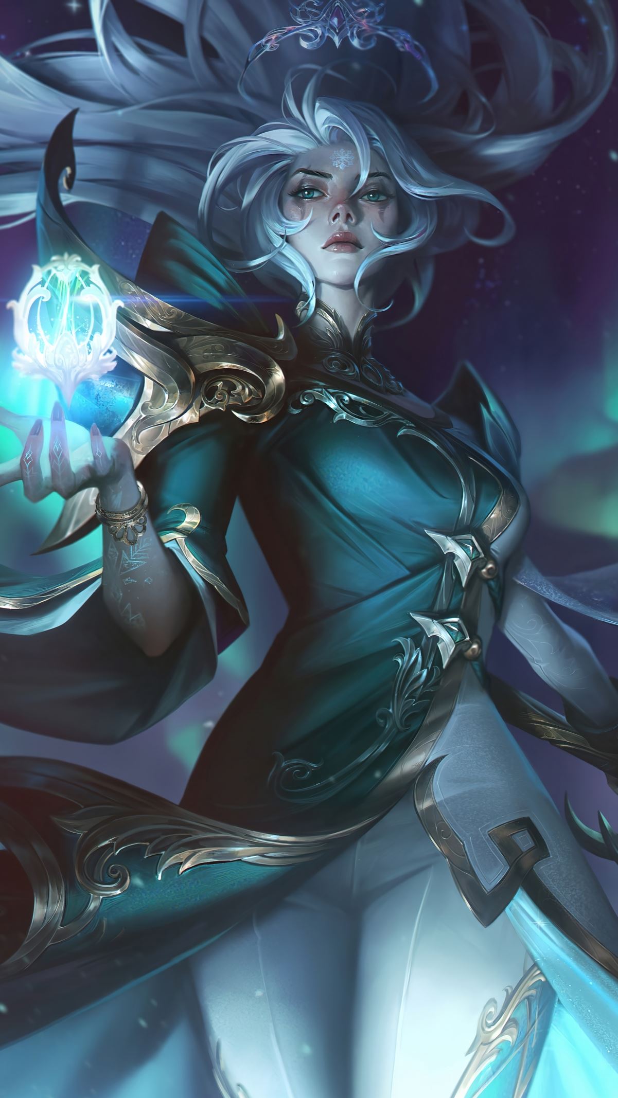 LOL 英雄联盟 皎月女神 北极星神 黛安娜 4k 手机 图片 壁纸