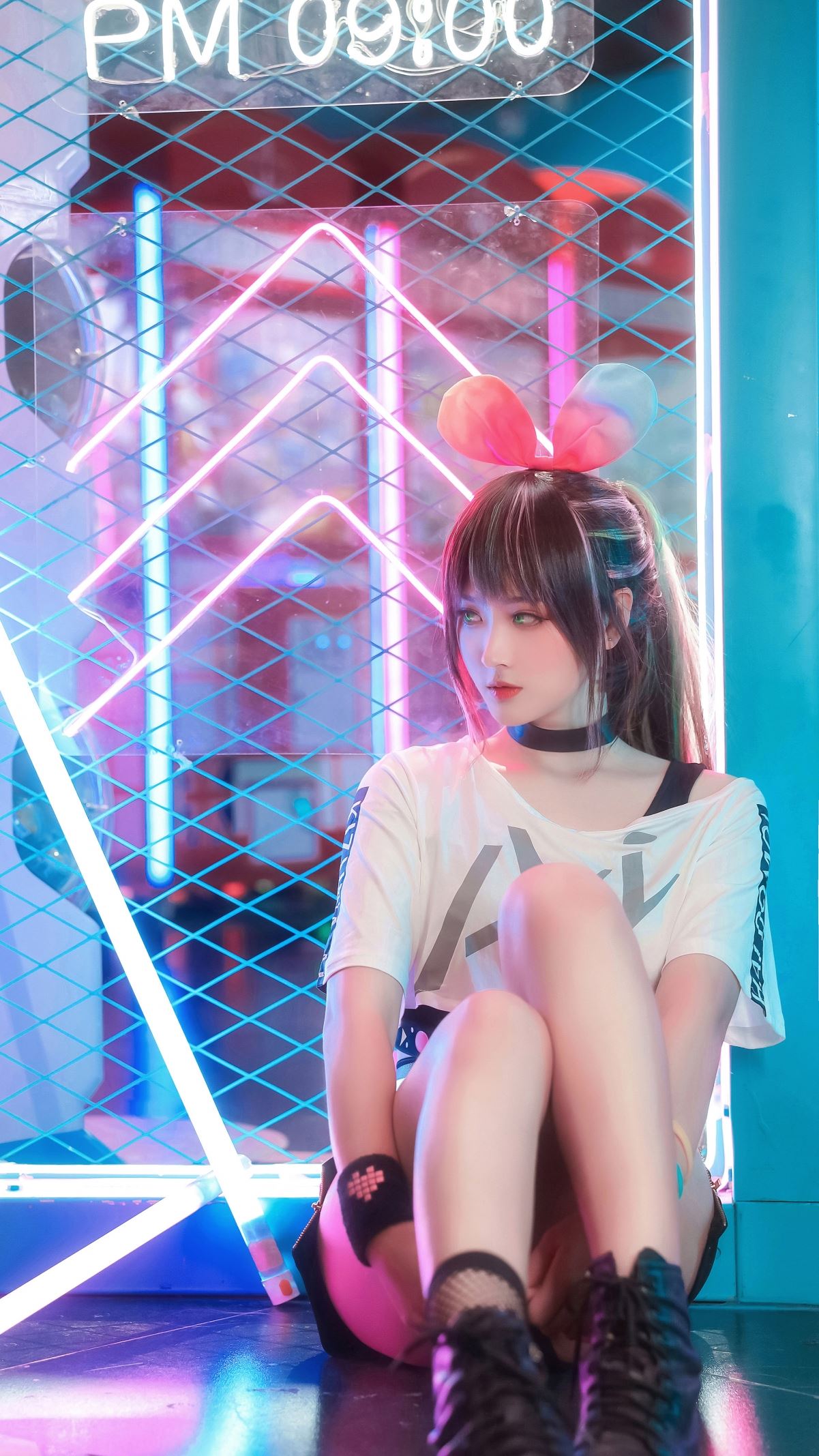科幻少女  可爱耳朵 4k手机壁纸2160x3840