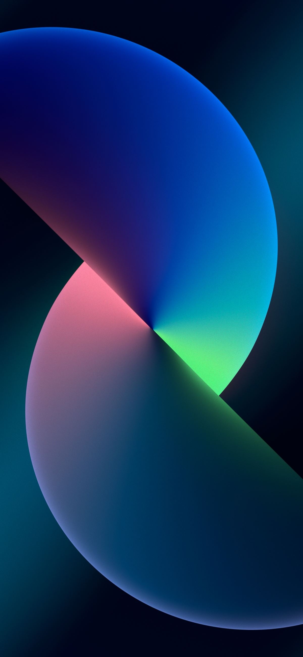 苹果iPhone13Pro 高清手机壁纸黑蓝色1404x3040